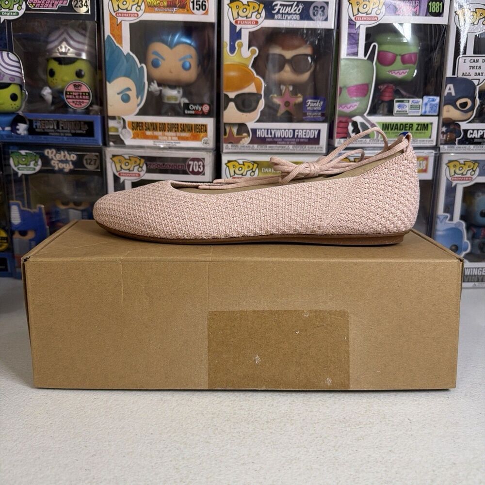 NIB Rothy's Women's Ballerina Pink The Ballet Flat Shoes sz 8